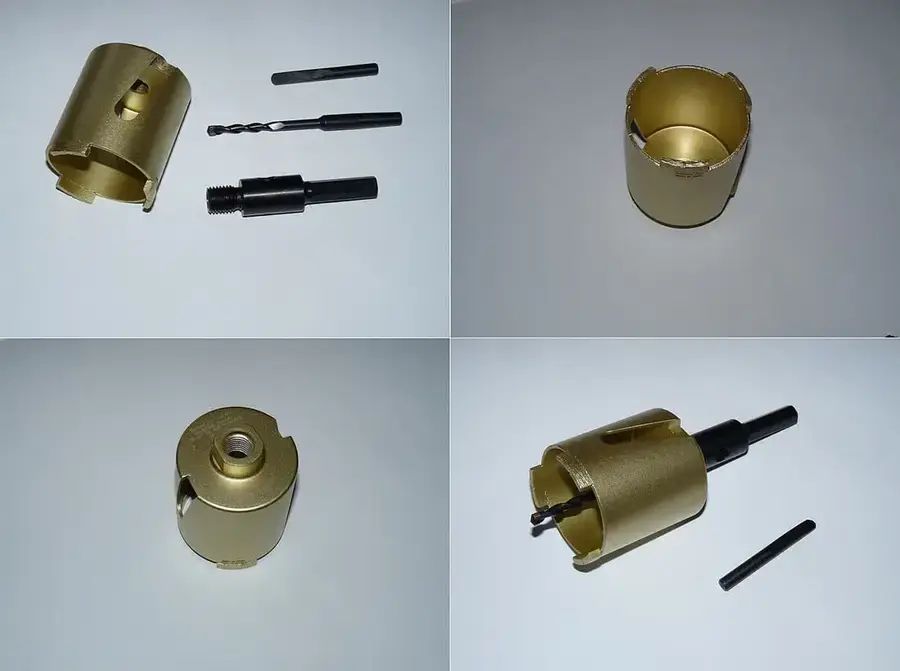 Couronnes de carottage au diamant, plusieurs diamètres